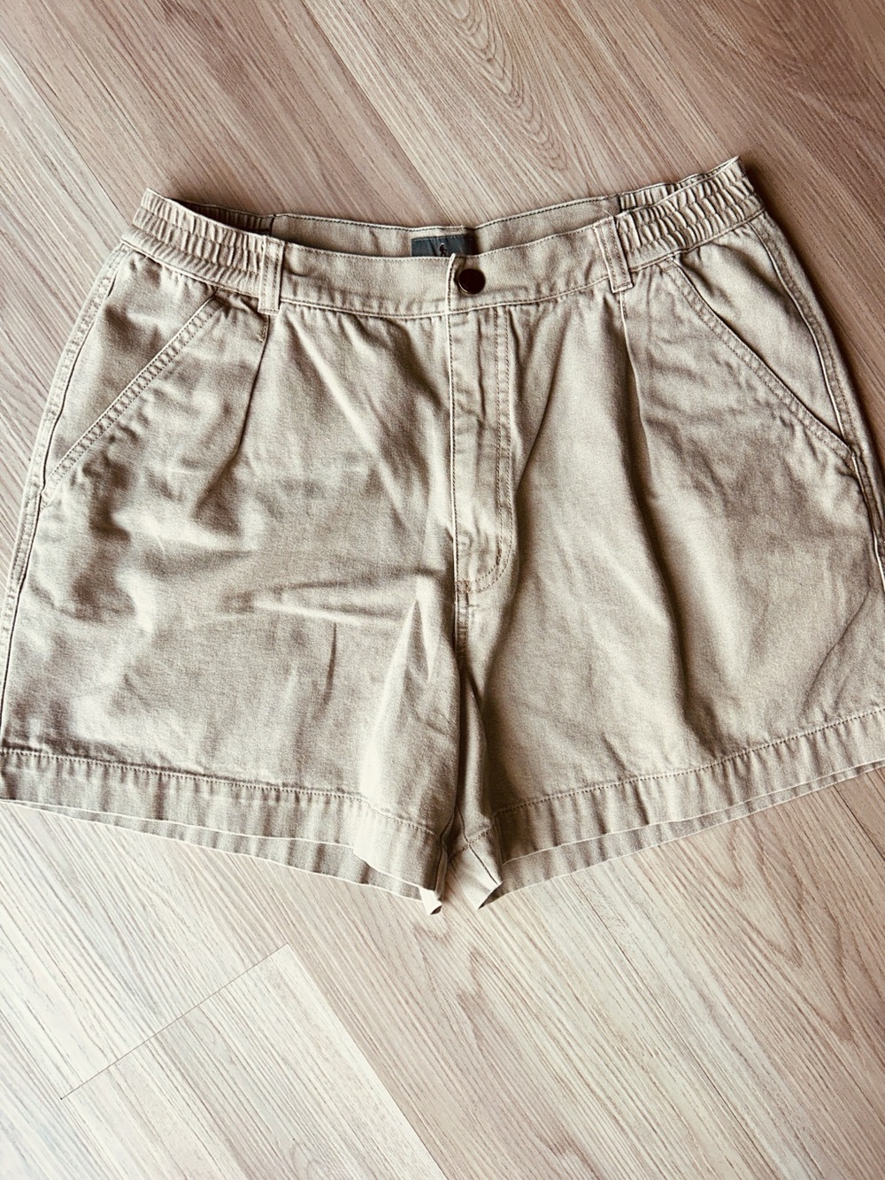 Royal Robbins Relaxed Tailored Cotton Shorts 36 Khaki SPF Golf Casual Utility